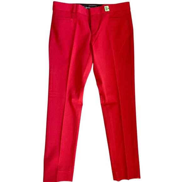 Banana Republic Womens Red Work Office Pants Trousers Sz 6 SLOAN Red Holiday - Picture 1 of 9